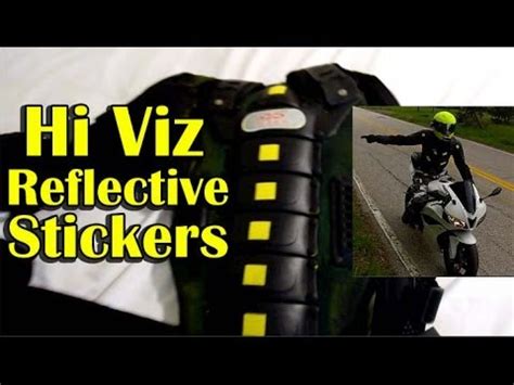 Hi Viz Reflective Stickers Motorcycle Gear Visibility Youtube