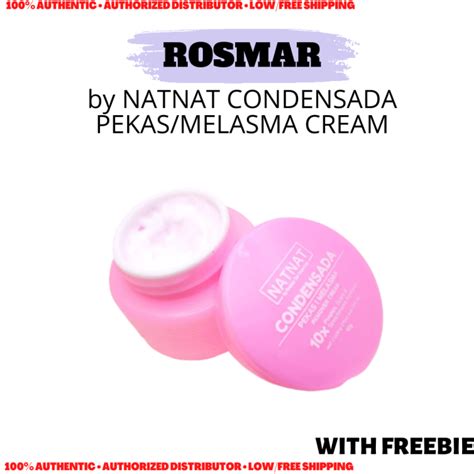 Rosmar Natnat By Rosmar Skin Essentials Condensada Pekas Melasma Remover Cream 10g Lazada Ph