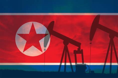 Ilustración industrial del concepto de la industria petrolera de corea