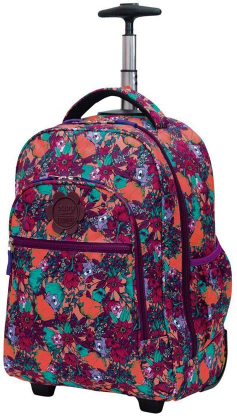 Kit Conjunto Mochila Escolar Feminina Juvenil Impermeável Bubu Floral