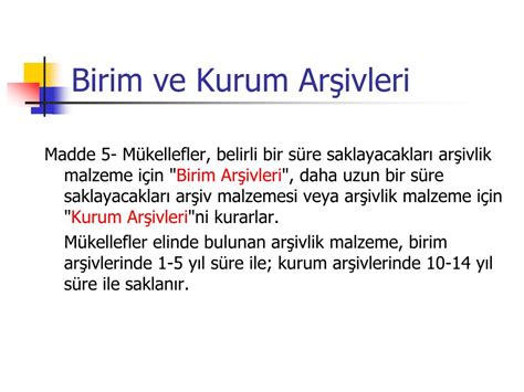 PPT Arşiv Yönetmeliği PowerPoint Presentation free download ID 6756687