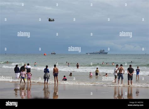 Raf Chinook Helicopter Performing At The Bournemouth Air Festival