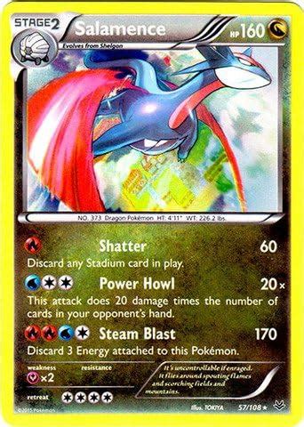 Amazon Pokemon Salamence 57 108 XY Roaring Skies Holo