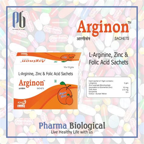 L Arginine Zinc Folic Acid Sachets Packaging Type Sachet Packaging