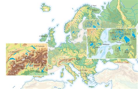 Cartina Muta Laghi D Europa Cartina Italia