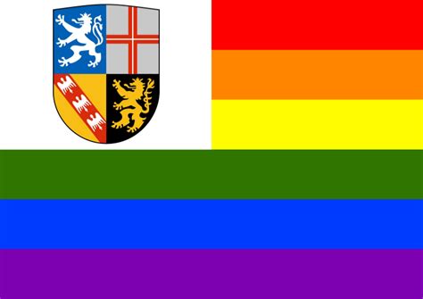 Rainbow Flag Saarland - Openclipart