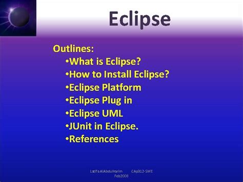 Eclipse Outlines What Is Eclipse How To Install