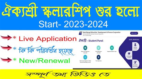 Aikyashree Scholarship New Renewal Apply Aikyashree