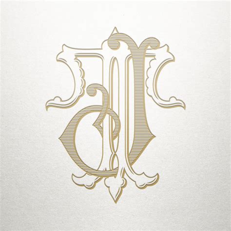 Fancy Monogram Design JT TJ Fancy Monogram Digital