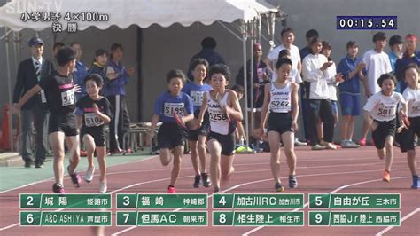 【小学男子 4×100m 決勝】第71回（2023年）兵庫リレーカーニバル Youtube