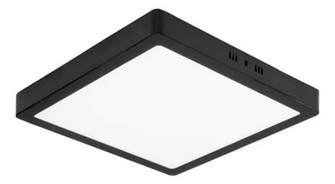 Panel Plafon Led Negro 24w Luz Fria 6000k Lucciola