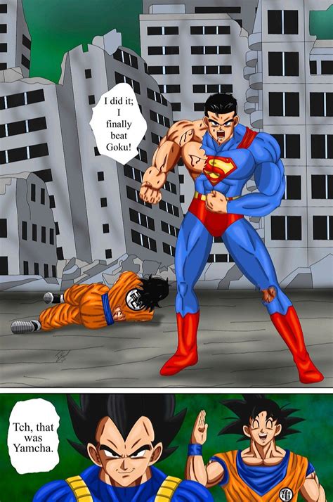 Superman vs Yamcha but he thought it was Goku. | Dragon ball super ...