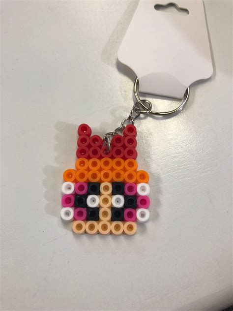 Perler Bead Keychains Etsy