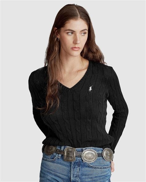 Polo Ralph Lauren Cable Knit V Neck Sweater Airrobe