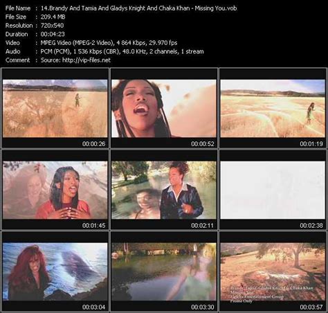 Brandy And Tamia And Gladys Knight And Chaka Khan Missing You Download High Quality Videovob