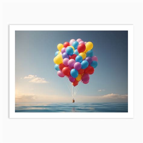 Floating Balloon Art Print by Monad Nomad - Fy