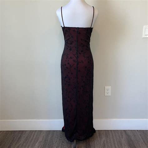 Y K Red And Black Prom Dress Vampy Goth Formal Depop