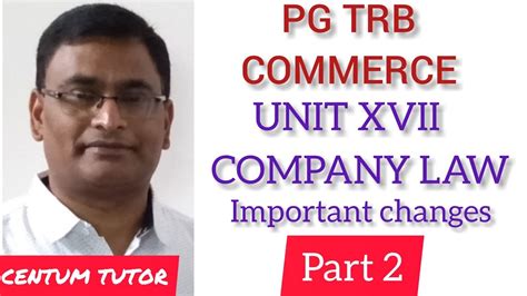 PG TRB COMMERCE UNIT XVII COMPANY LAW CHANGES IN COMPANY ACT 2013 YouTube