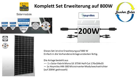 Balkonkraftwerk W Plug And Play Solar Fabrik Erweiterung