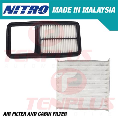 Nitro Air And Cabin Filter Toyota Wigo 2014 2018 Tenplus Auto Supply