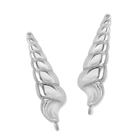 Oceans Treasure Ear Pin Sterling Ear Climbers Ear Sweep Dainty Earrings