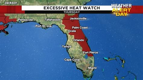 Florida Heat Wave New Excessive Heat Watch Issued For Central Florida