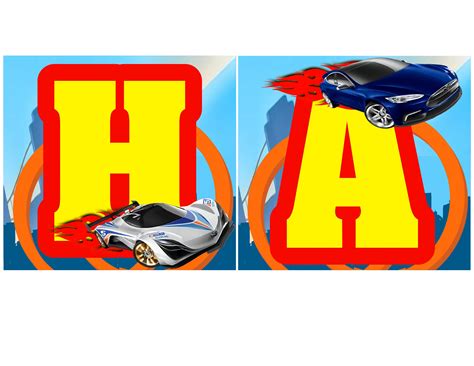 Hot Wheels Cumpleaños Banner Niños Feliz cumpleaños Signo Etsy