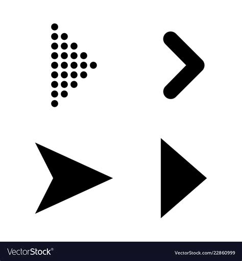 Set Of Black Arrows Arrow Icon Arrow Icon Arrow Vector Image