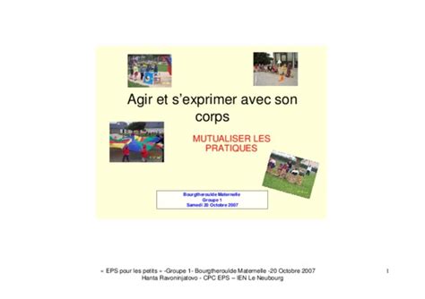 Progression Agir Et S Exprimer Avec Son Corps Pdf Notice Manuel D