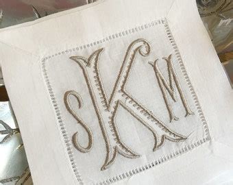 MONOGRAMS Cocktail Napkins Pillow Covers By SewGracious