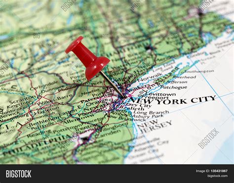 Map Pin Point New York Image And Photo Free Trial Bigstock