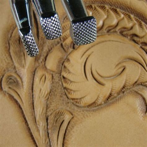 Japan Select Coarse Checkered Beveler Stamp Set Leather Stamping