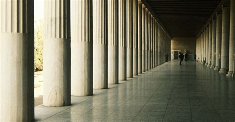 Colonnade in Historic Building · Free Stock Photo