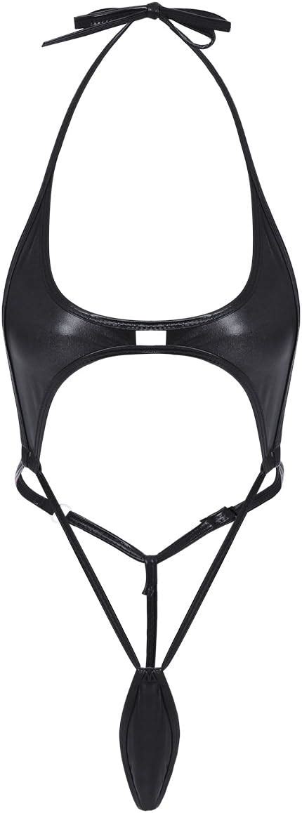 Amazon AGJGFM Women Teeny Weeny Sling Shot Halter Lingerie
