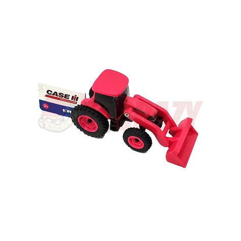 ZFN46705 3 Inch TOMY ERTL Pink Case IH Tractor With Loader