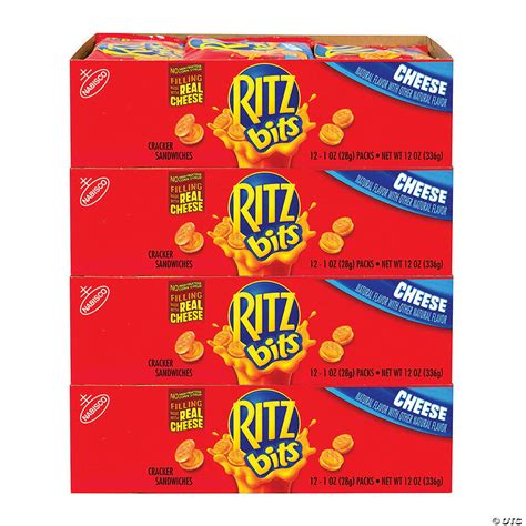 Ritz Bits Cheese Sandwich Crackers 1 Oz 48 Count Oriental Trading