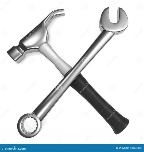 Spanner And Hammer Stock Illustration Image 59496261