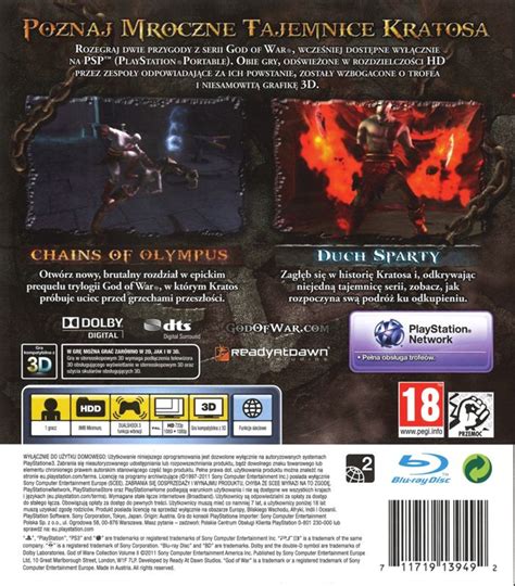 God Of War Origins Collection Cover Or Packaging Material Mobygames