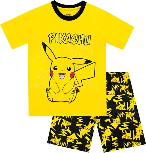 Pokémon Ensemble De Pyjamas Garçon Pikachu Amazon fr Mode