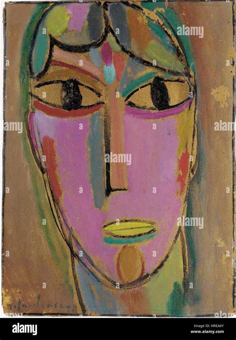 Alexej Von Jawlensky Mystischer Kopf Gelber Mund 1918 Stock Photo Alamy