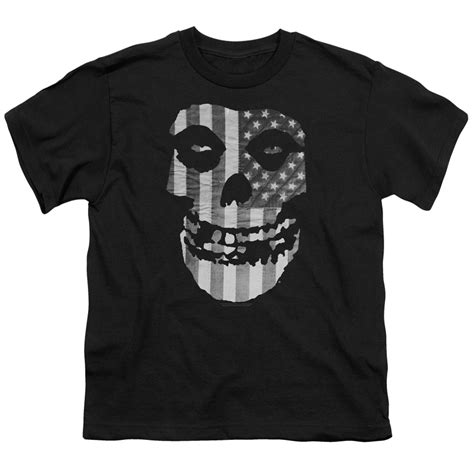 Misfits Kids Shirt Fiend Flag Black T Shirt Misfits Fiend Flag Shirts