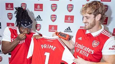 KSI promises limited edition Prime bottles if Arsenal wins Premier ...