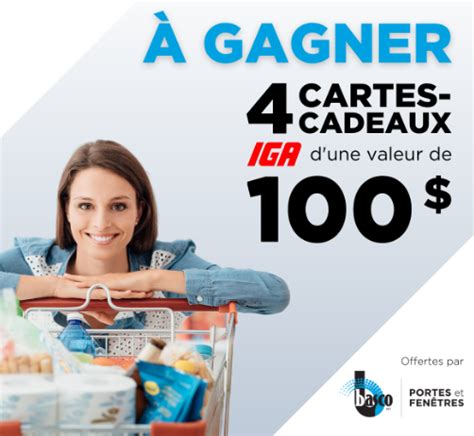 Tentez De Gagner L Une Des Cartes Cadeaux Picerie Iga De