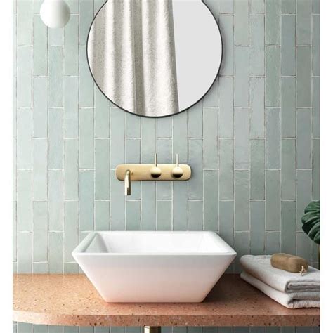 Mint Bathroom Tiles For Bathroom Small Bathroom Vertical Subway Tile