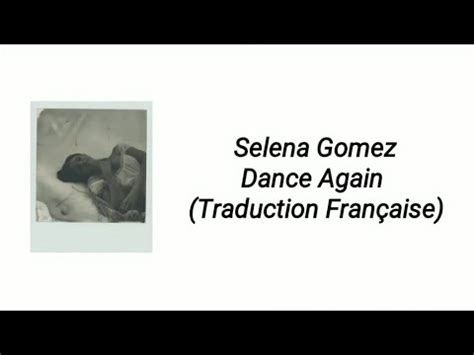 Selena Gomez Dance Again Traduction Française YouTube