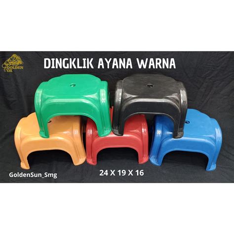 Jual DINGKLIK PLASTIK TEBAL AYANA SUPER DINGKLIK KECIL KURSI KECIL