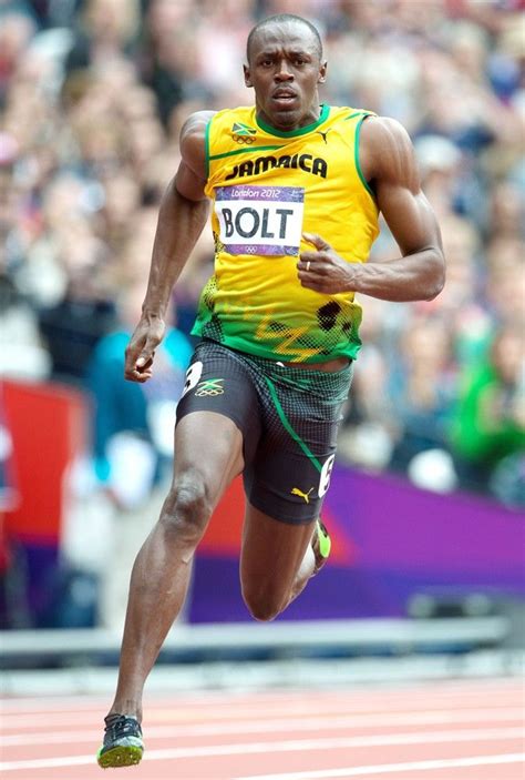 Usain Bolt Olympic Gold Medalist At The 2008 And 2012 Summer Games For