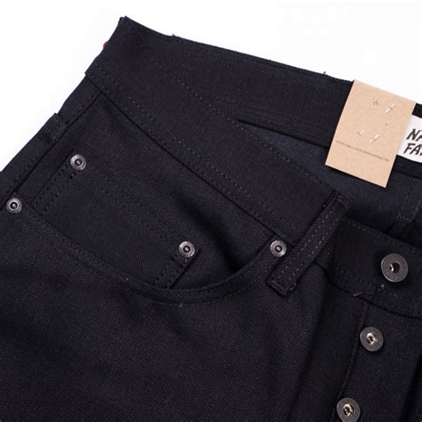 Naked And Famous Weird Guy Oz Solid Black Selvedge