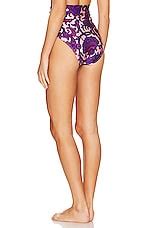 Zimmermann Tiggy Circle Link Bikini Bottom In Lilac Pink Paisley