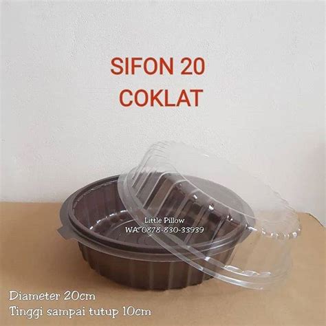 Jual ISI 20PCS SIFON COKLAT Mika Sifon Mika Chiffon Kualitas Tebal